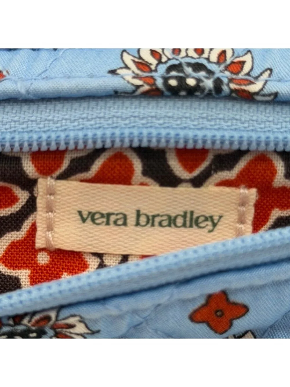 Vera Bradley Premium Cotton Tab Wallet in Marrakesh Geos